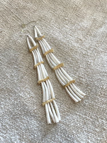 Vintage Native American Porcupine Quill Earrings