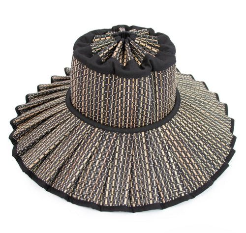 Lorna Murray Black and Tan Melbourne Island Capri Hat