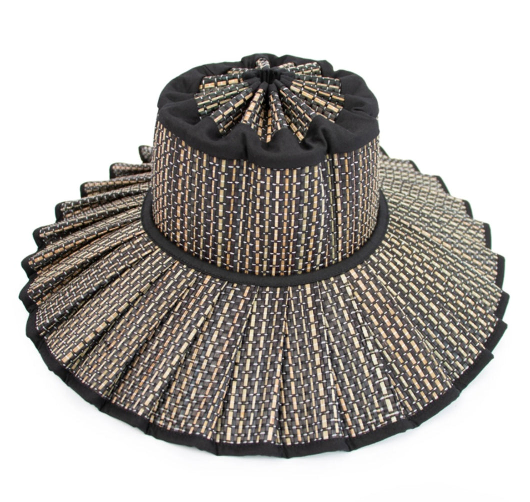 Lorna Murray Black and Tan Melbourne Island Capri Hat