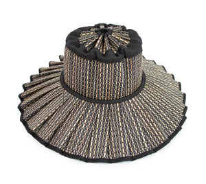 Lorna Murray Black and Tan Melbourne Island Capri Hat