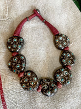 Silver and Turquoise Himalayan Woven Necklace