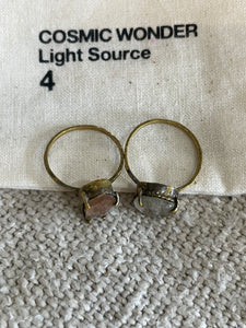 Cosmic Wonder Light Source Crystal Rings Set