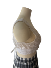 White Lace Eyelet Halter Top