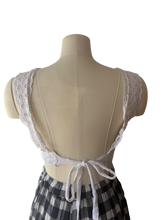 White Lace Eyelet Halter Top