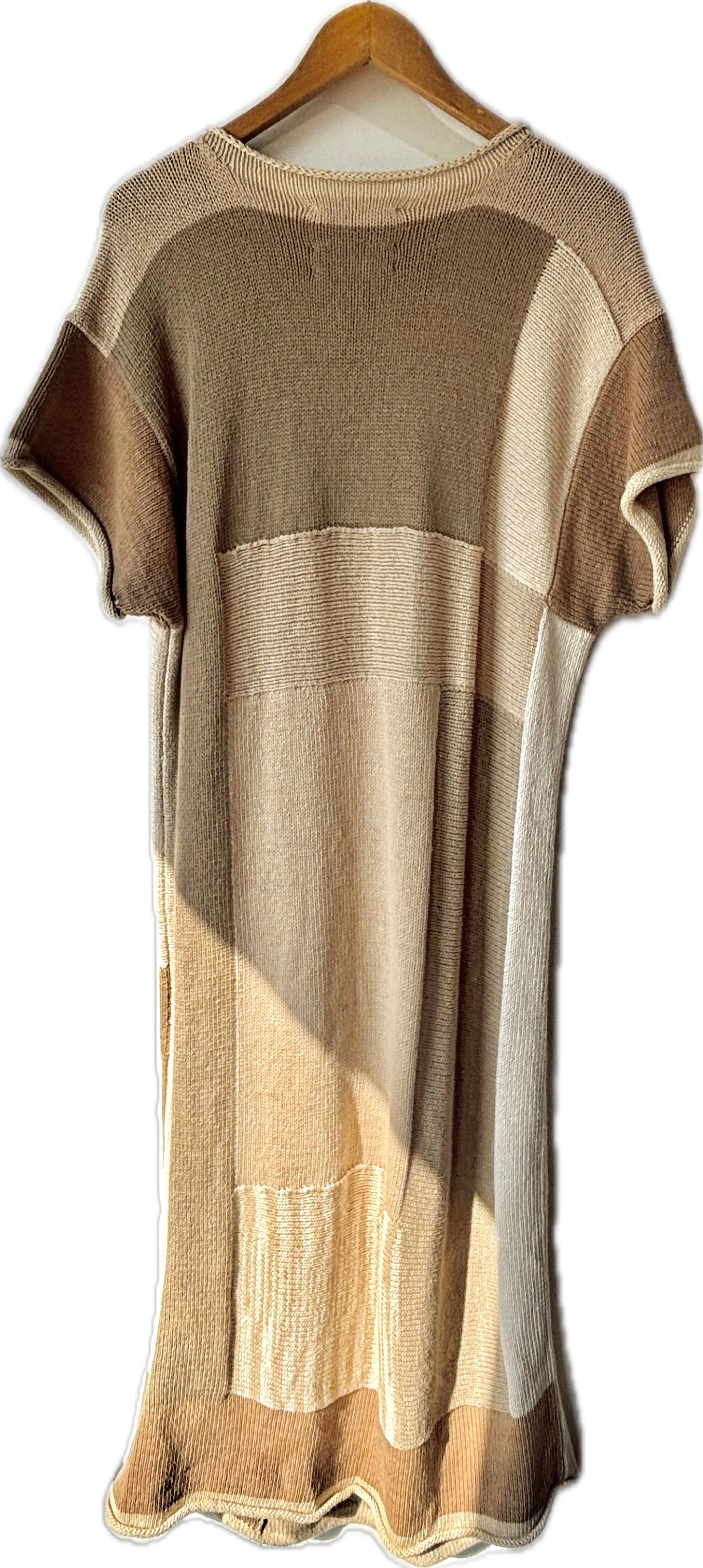 Lauren Manoogian Brown Patchwork Knit Dress The Curatorial Dept. Lauren Manoogian Brown Patchwork Knit Dress The Curatorial Dept.