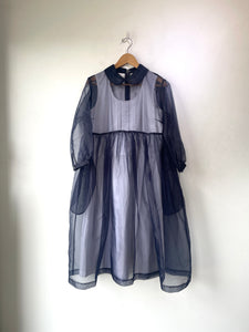 Comme des Garçons Navy Tulle Double Dress