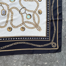 Black and White Coins and Chains Scarf
