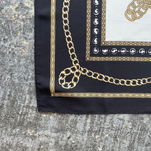 Black and White Coins and Chains Scarf