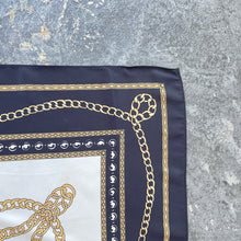 Black and White Coins and Chains Scarf