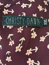 Christy Dawn Maroon Floral Maxi Dress