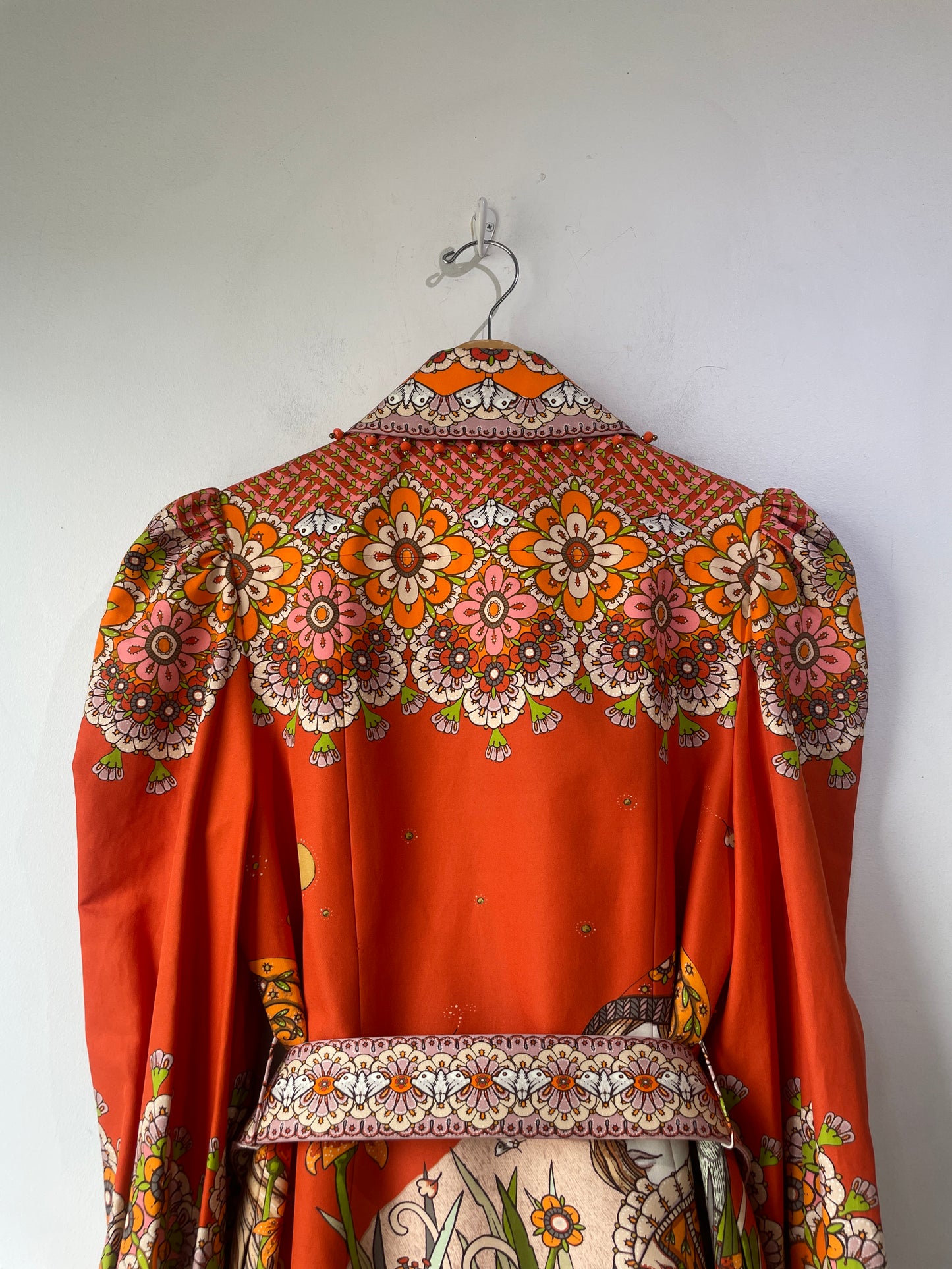 zimmerman orange dress Zimmermann, Rebellion floral linen and silk midi dress, Women, Orange, US 2P, Dresses