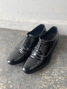 Saint Laurent Black Patent Leather Oxfords