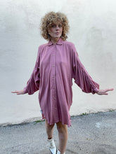 Electric Feathers Mauve Rimbaud Shirt Dress