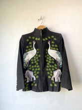 Alexander McQueen Embroidered Linen Peacocks Jacket