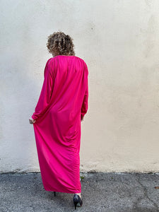 Oscar De La Rental Pink Polyester Caftan