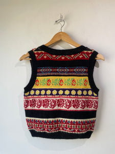 Comme des Garcon Colorful Knit Puffball Sweater Vest