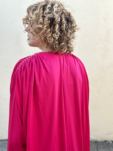 Oscar De La Rental Pink Polyester Caftan