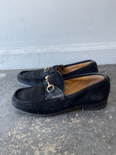 Vintage Gucci Black Pony Hair Loafers