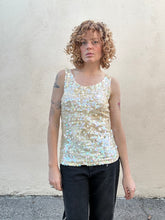 Ports Cream Sequin Tank