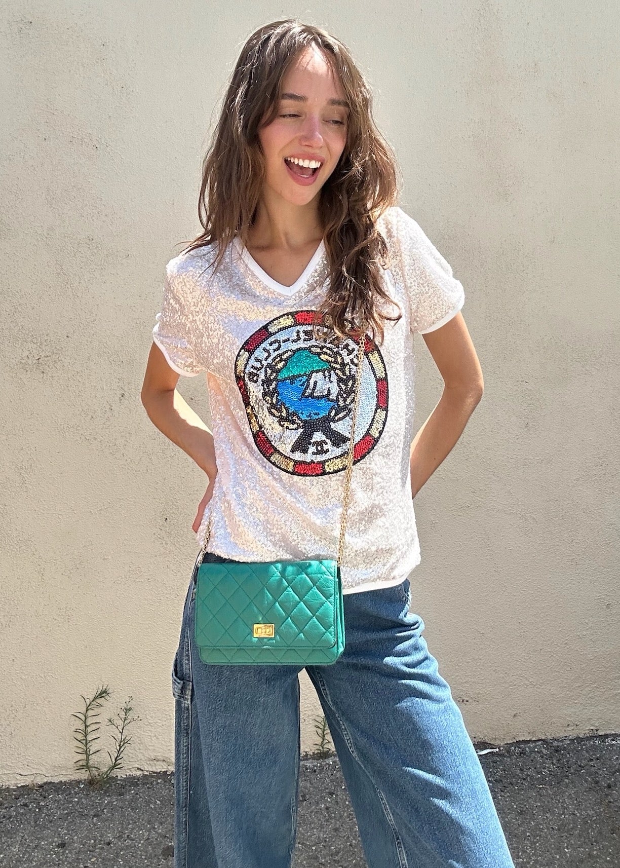 CHANEL 2023 Sequin Monaco Tee - The Curatorial Dept.