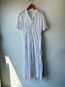 Christy Dawn Sheer White Dress