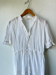 Christy Dawn Sheer White Dress