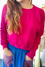 Aliya Wanek Raspberry Cropped Sweatshirt