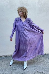 Vintage Victorian Overdyed Purple Dress