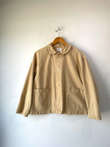 Olderbrother Tan Round Collar Chore Coat