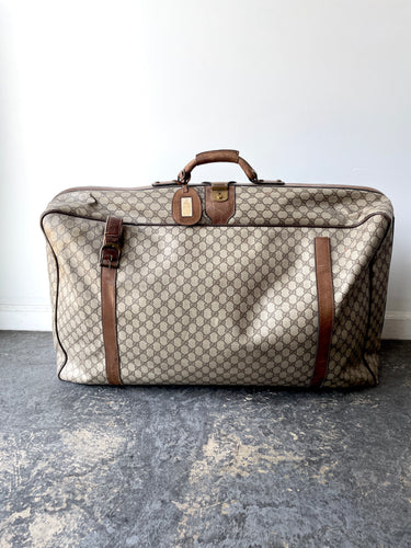 Vintage Large Gucci Monogram Suitcase