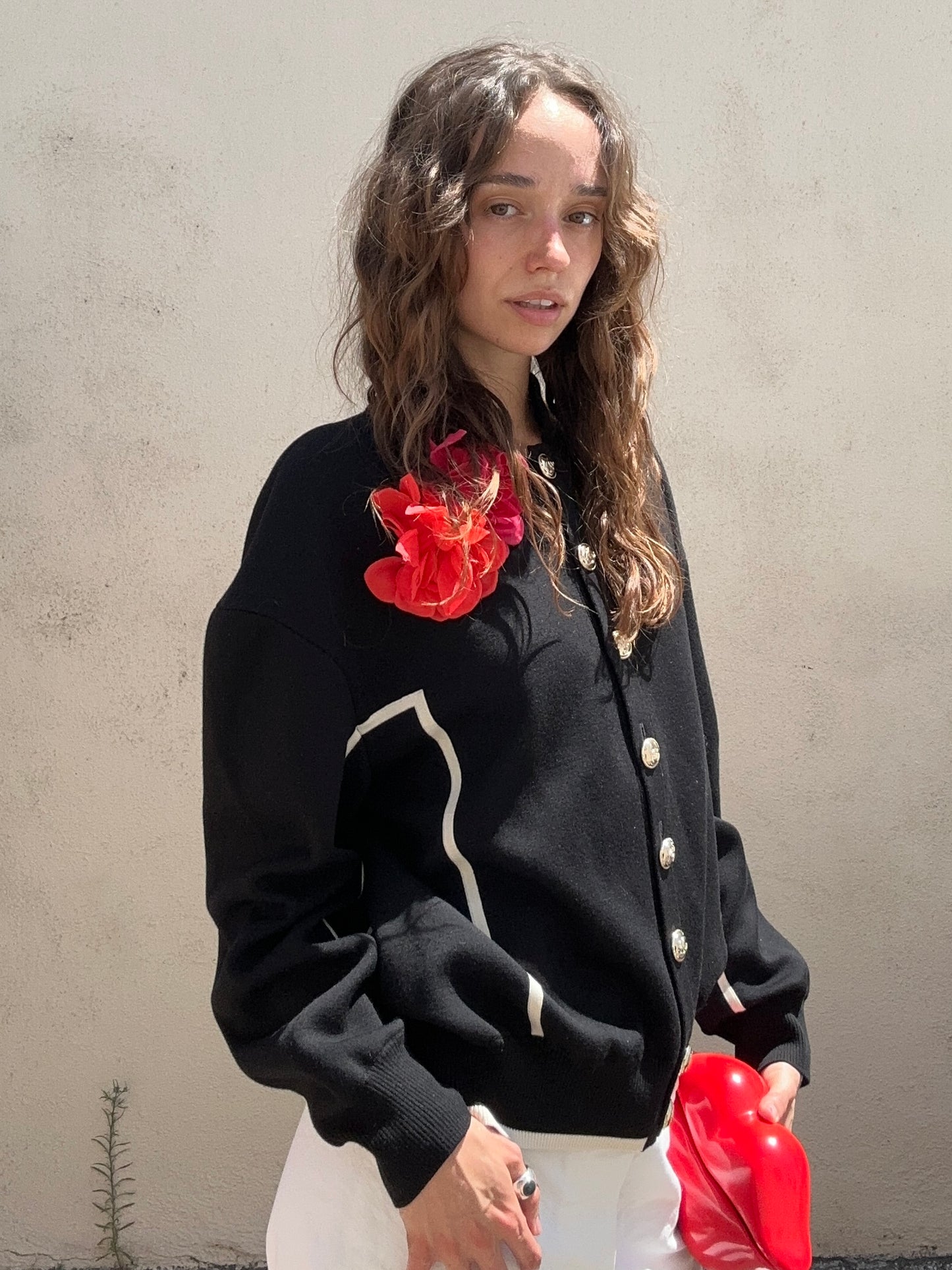 CHANEL Black Knit Bomber Jacket - The Curatorial Dept.
