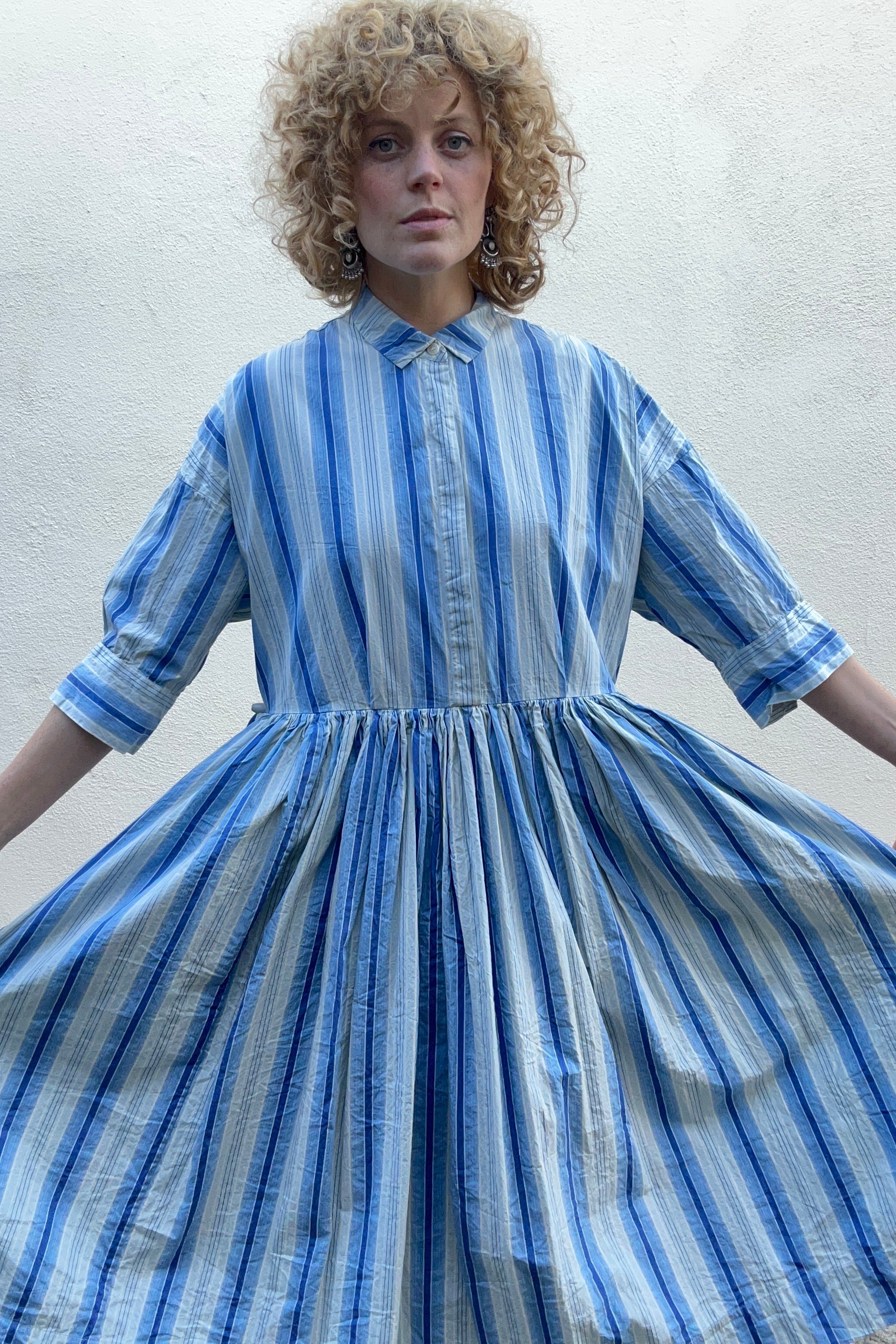 Casey Casey Blue Striped Dress – The Curatorial Dept.