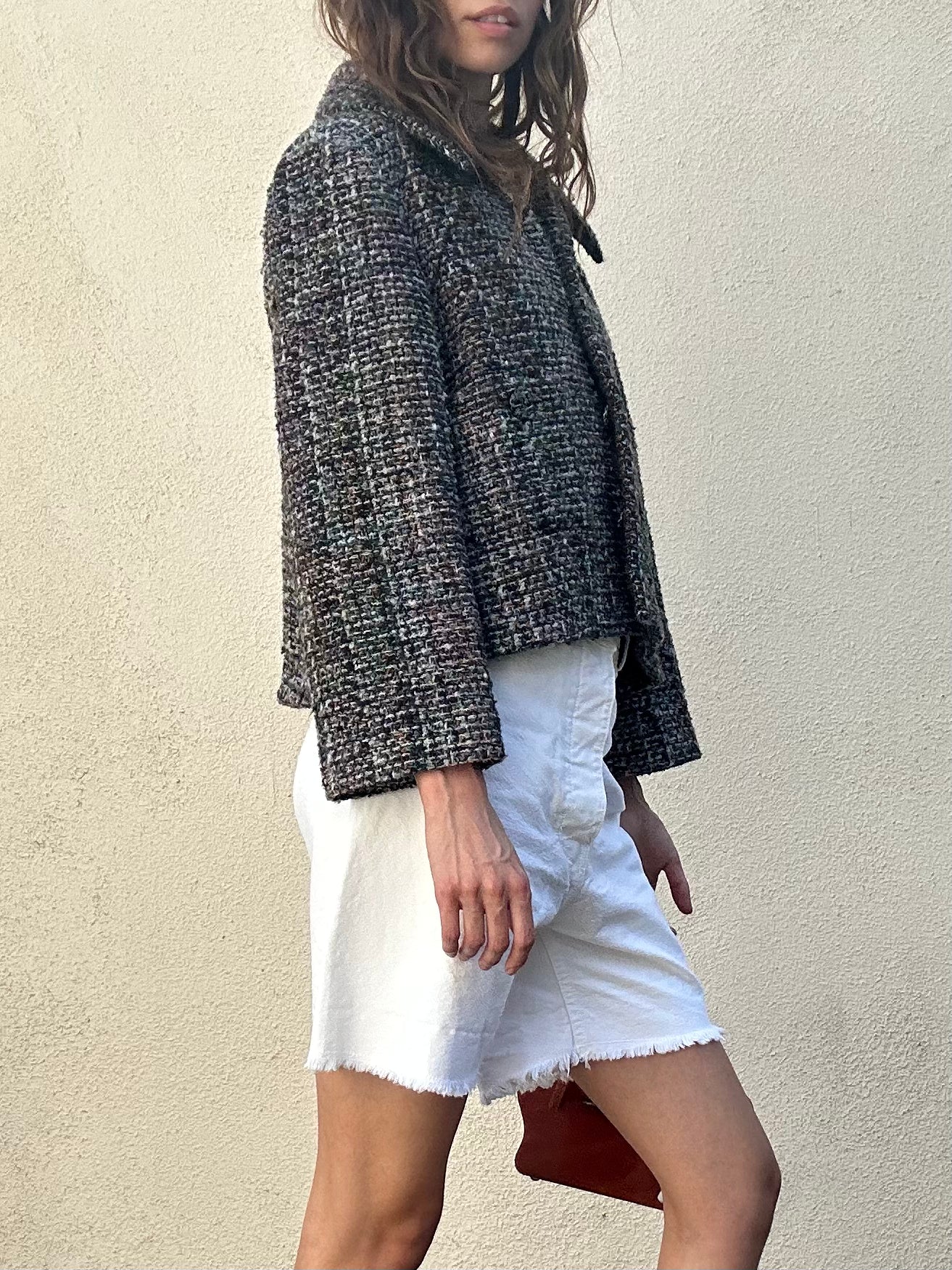 CHANEL Brown, Green and Gold Lesage Tweed Jacket - The Curatorial Dept.