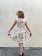 Vintage Cowboy Print Sleeveless Dress