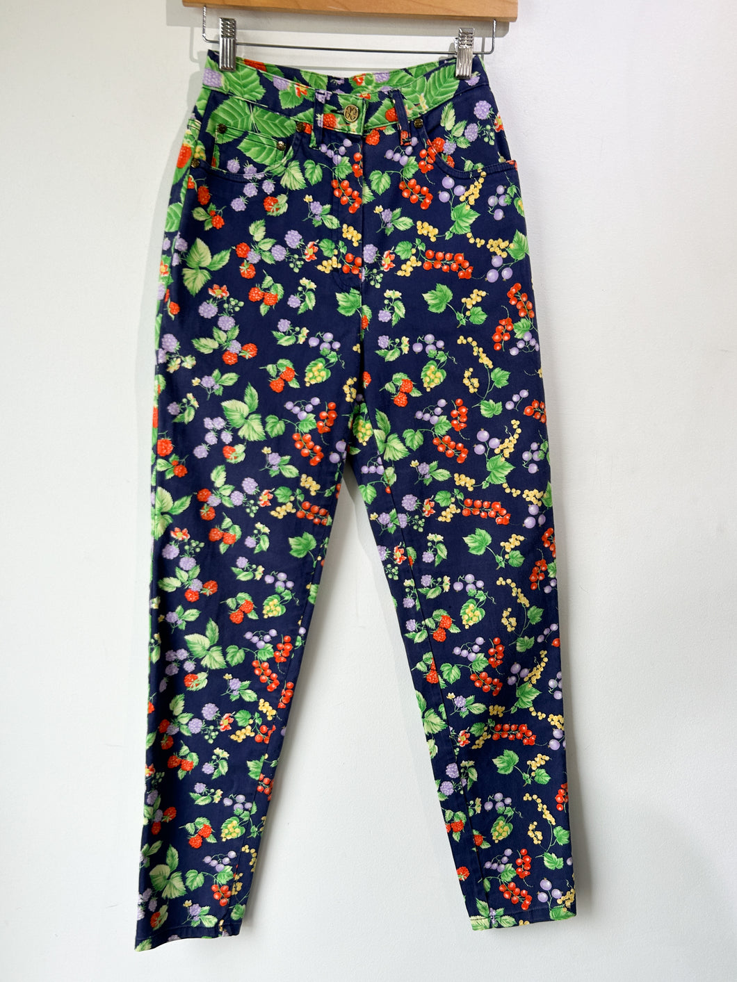 Vintage Elegance Paris Fruit Pants