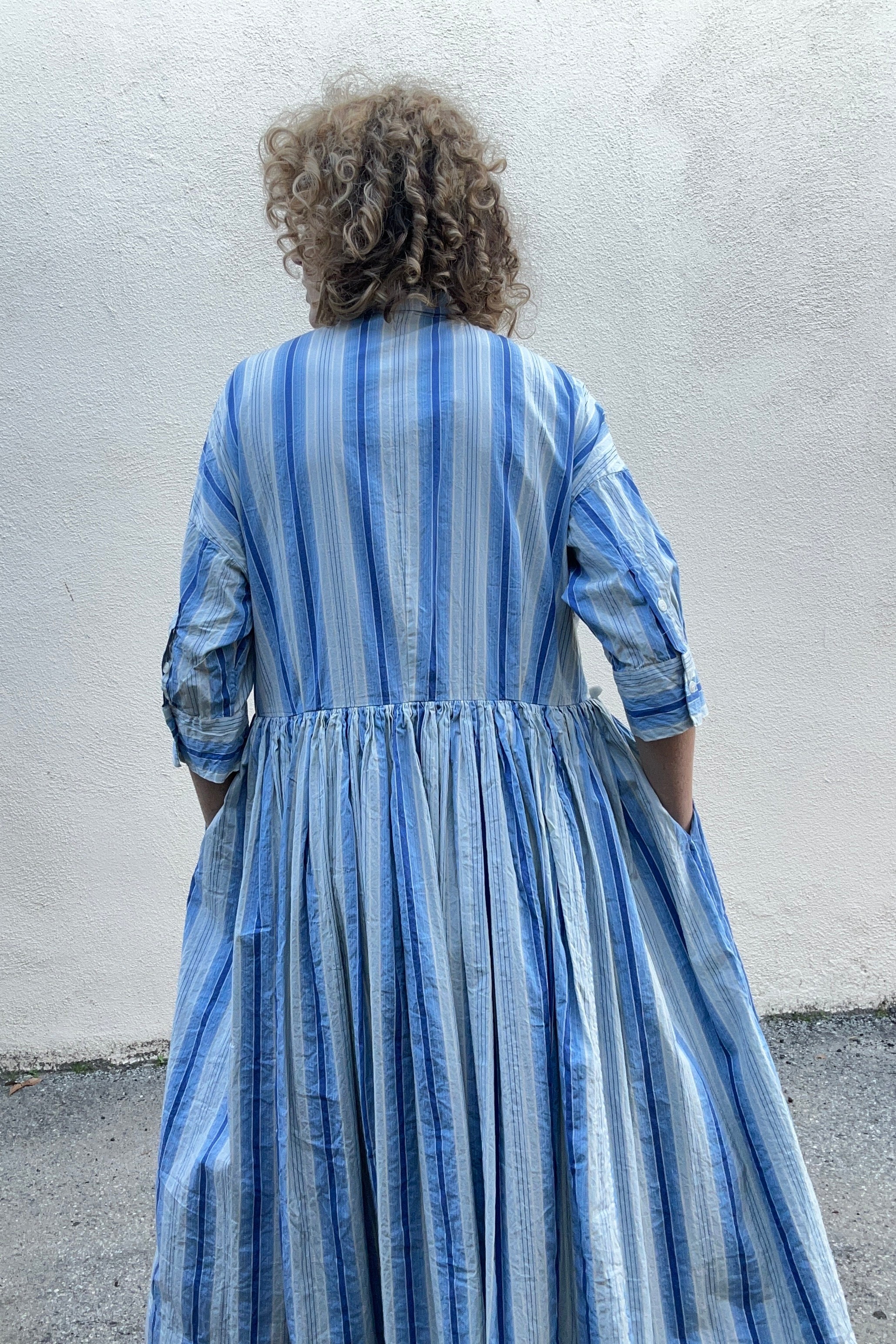 Casey Casey Blue Striped Dress – The Curatorial Dept.