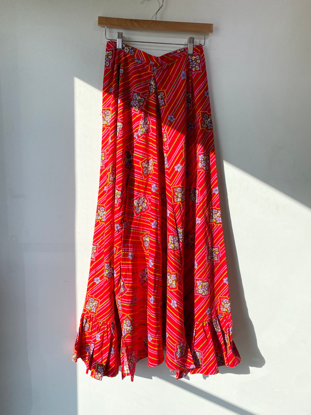 Vintage Handmade Floral Skirt