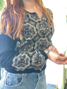 Vintage Matsuda Wool Mandala Cardigan