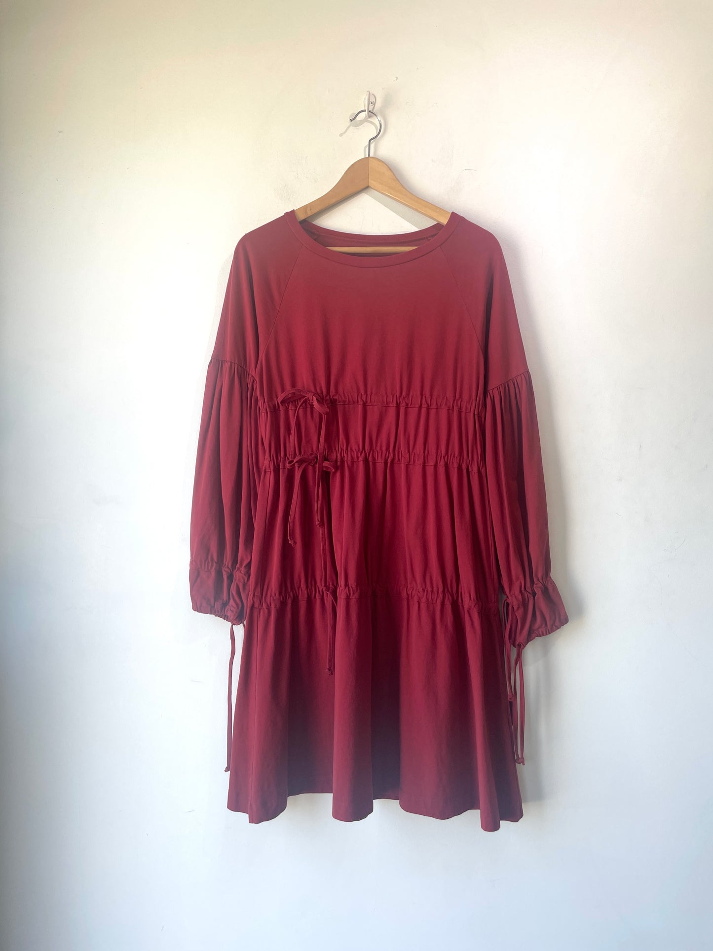 maison margiela red dress MM6 Maison Margiela Red Asymmetric Tank Dress