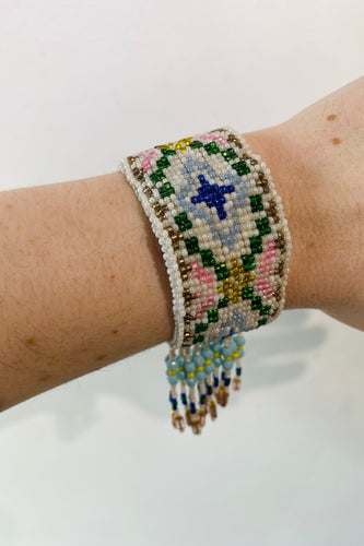 Vintage Multi-Color Beaded Bracelet