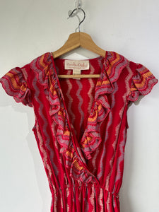 Vintage Zandra Rhodes Silk Printed Dress