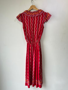 Vintage Zandra Rhodes Silk Printed Dress