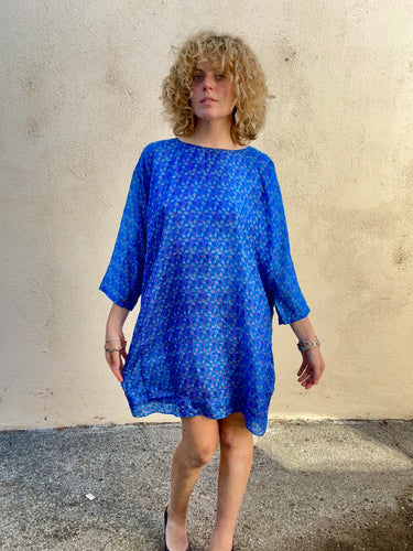 Matta Royal Blue Silk Dress