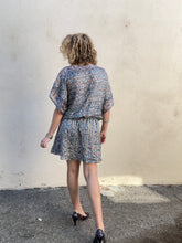 Joie Blue Block Print Silk Dress