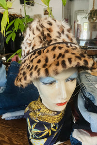 Vintage Vera Pelliccia Barney’s NY Cheetah Hat