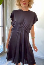 Alaia Black Loose Rayon Dress