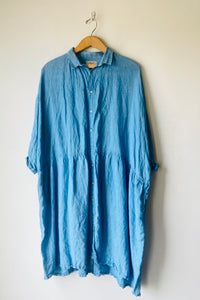 Ichi Antiquities Light Blue Linen Dress