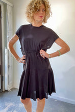 Alaia Black Loose Rayon Dress