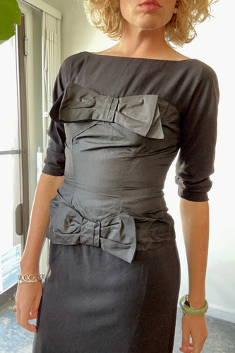 Vintage Double Bow Dress
