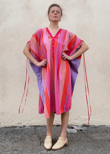 Josefa for Neiman Marcus Pink and Orange Caftan